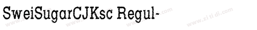 SweiSugarCJKsc Regul字体转换
